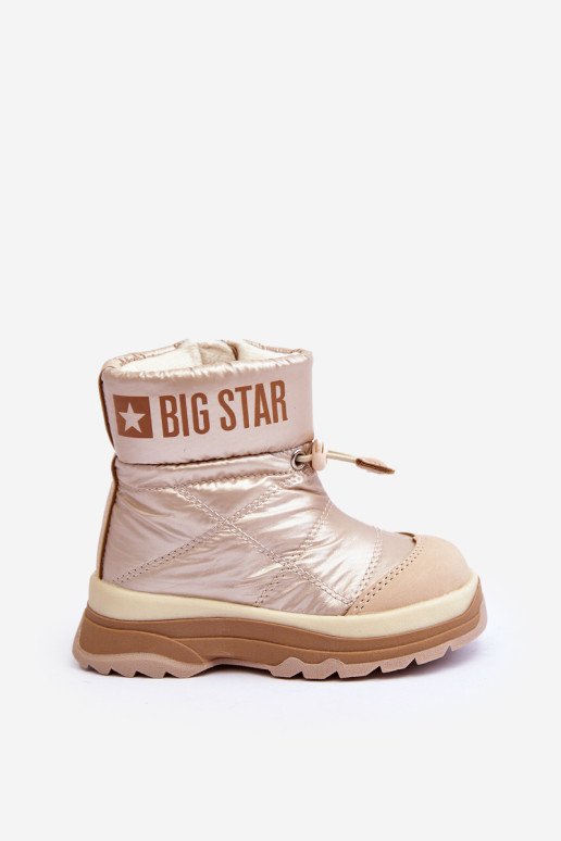 Vaikiški izoliuoti sniego batai su užtrauktuku Beige Big Star MM374197