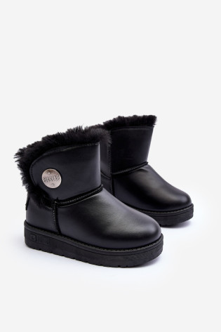 Vaikiški sniego batai su kailiu pamušalu Black Big Star MM374082 2
