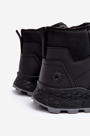 Vaikiški izoliuoti treko batai Trapper Black Big Star MM374203 2