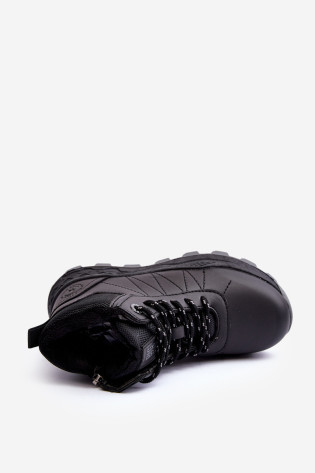 Vaikiški izoliuoti treko batai Trapper Black Big Star MM374203