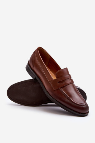 Vyriški odiniai batai Loafers Zazoo 1570/ 1 Brown