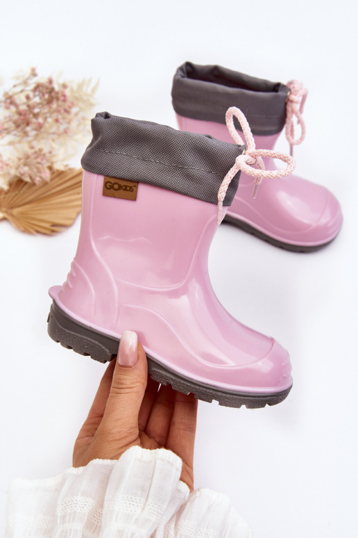 Vaikiški Wellington batai KIMMY Pink GoKids 951