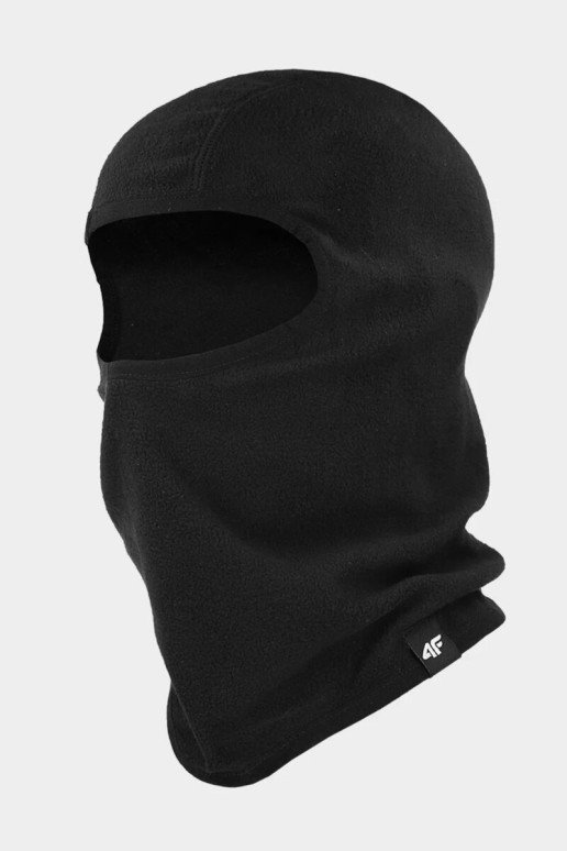 Unisex 4F mikrofleece slidinėjimo balaclava 4FAW23ABALU017-20S juoda