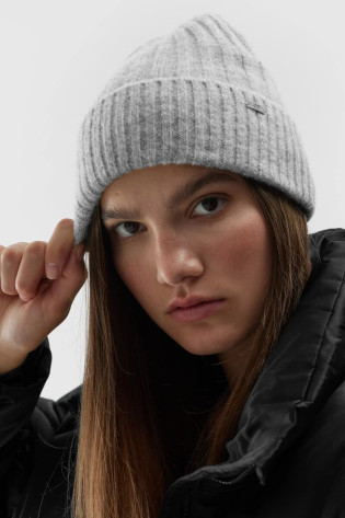 Moteriška žieminė kepurė 4F 4FAW23ACAPF299-25M pilka 2