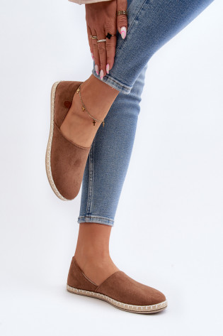 Moteriškos zomšos Espadrilles Brown Vulcano 2