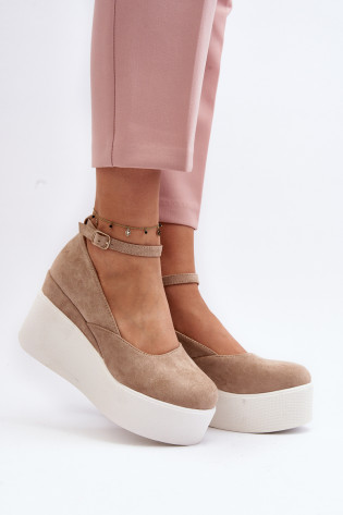 Moteriškos smėlio spalvos Malla Wedge Espadrilės