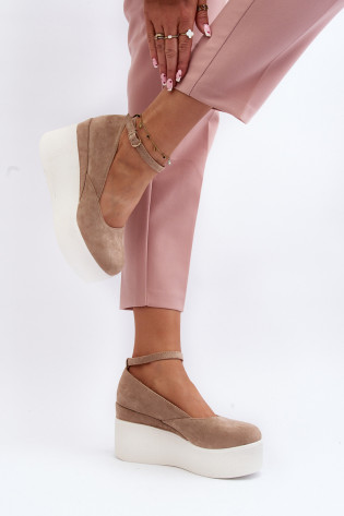 Moteriškos smėlio spalvos Malla Wedge Espadrilės 2