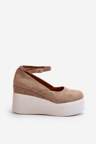 Moteriškos smėlio spalvos Malla Wedge Espadrilės