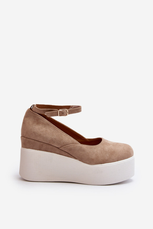 Moteriškos smėlio spalvos Malla Wedge Espadrilės