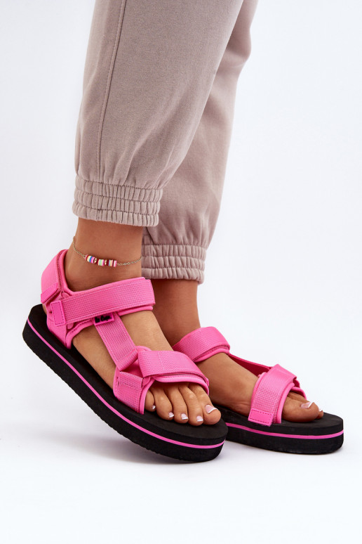 Moteriški basutės su platforma Lee Cooper LCW-24-05-2750L Fuchsia