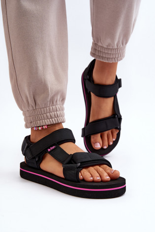 Moteriškos platforminės basutės Lee Cooper LCW-24-05-2751L juodos