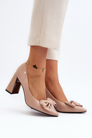 Aukštakulniai pompos su lankeliu, Beige Ariemessa