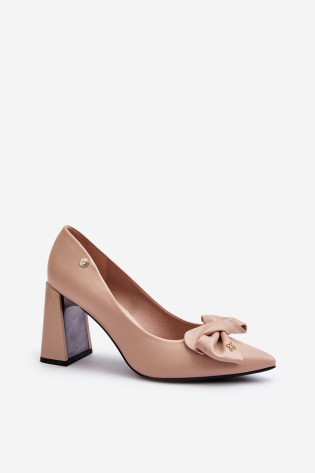 Aukštakulniai pompos su lankeliu, Beige Ariemessa 2