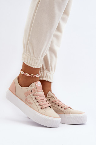 Lee Cooper LCW-24-31-2196 moteriški sportbačiai, smėlio spalvos