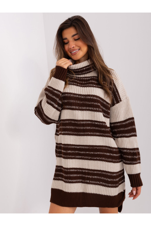 Suknelė, tamsiai ruda