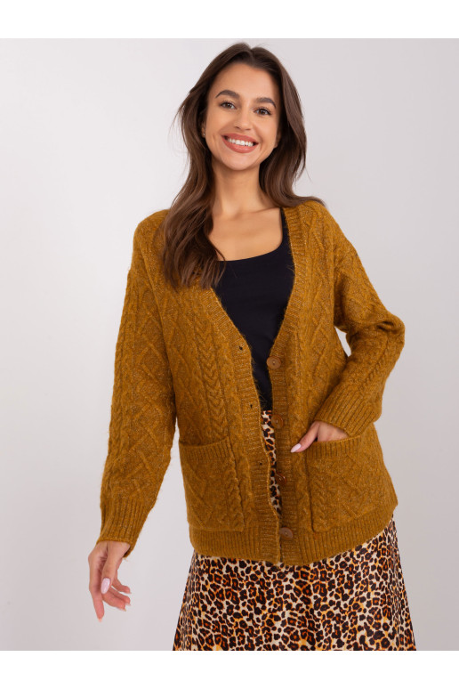 Megztinis, tamsiai geltonas