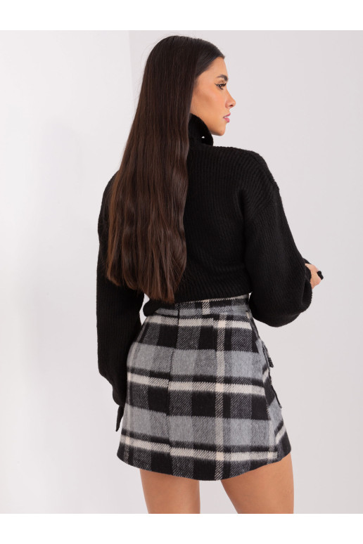 Sijonas, tamsiai pilkas