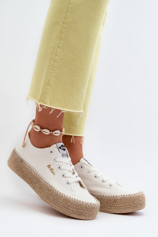 Lee Cooper LCW-24-44-2410 pinti sportbačiai, balti
