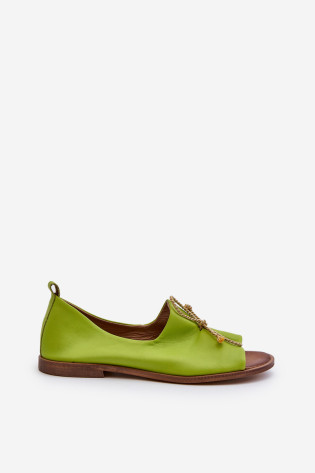 „Zazoo 2660“ moteriški odiniai balerinų batai, „Lime“.