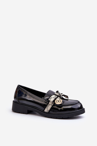 Patentuoti Moteriški Brogues Mocasins S.Barski HY330A Juodi