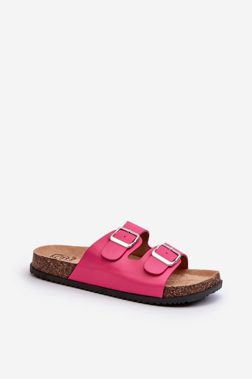 Moteriškos šlepetės su sagtimis Fuchsia Oliena