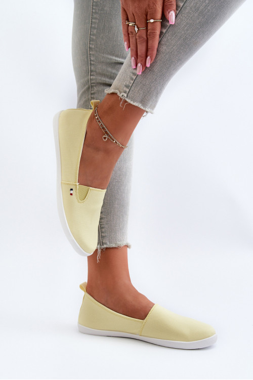 Moteriški Slip-On Sneakers Sneakers Geltona Adrancia