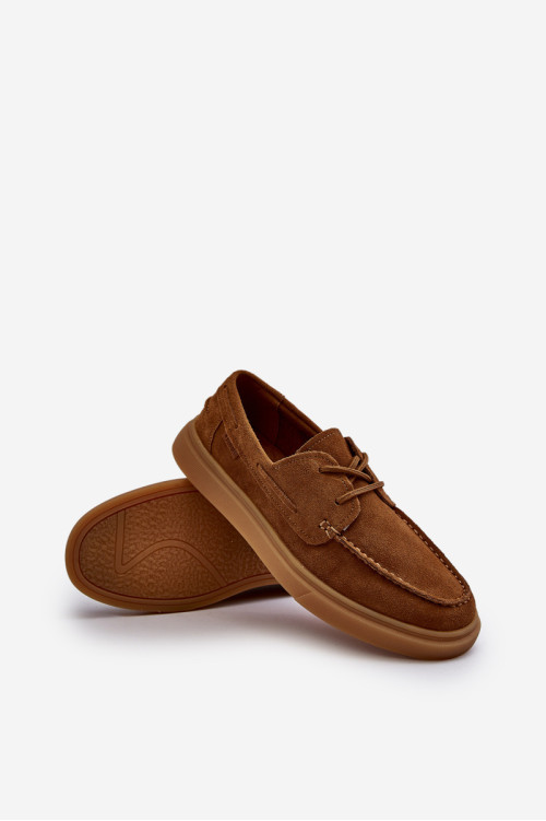 Zomšiniai vyriški Brogues Mocasins Big Star NN174198 Camel