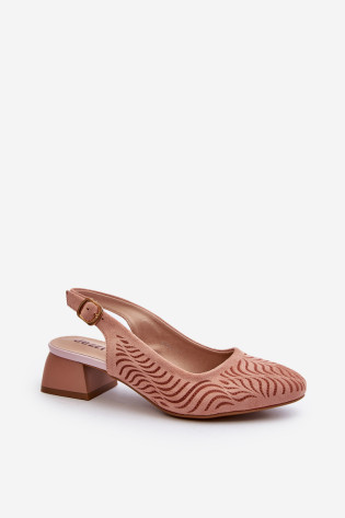Pink Block aukštakulniai pompos Gemifa
