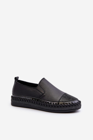 Moteriški odiniai batai ant platformos Black D&A LR370