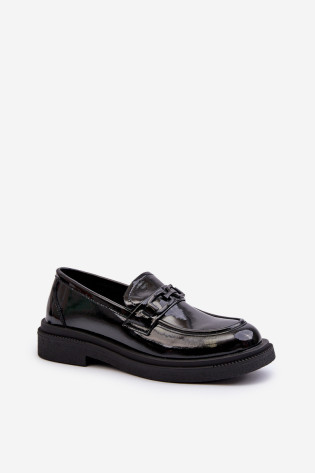 Moteriški lakinės odos mokasinai Black Keelana 2