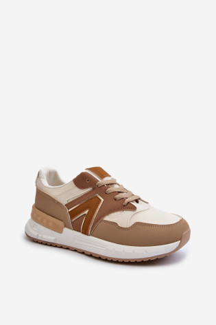 Moteriški sportbačiai, pagaminti iš Eco Leather Brown Vinelli 2