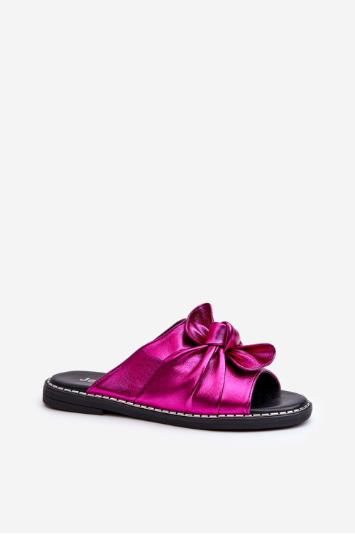 Moteriškos plokščios šlepetės Fuchsia Nelvira