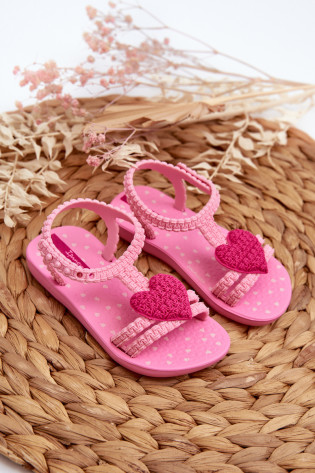 Vaikiški basutės su širdele 81997 Ipanema My First Baby Pink