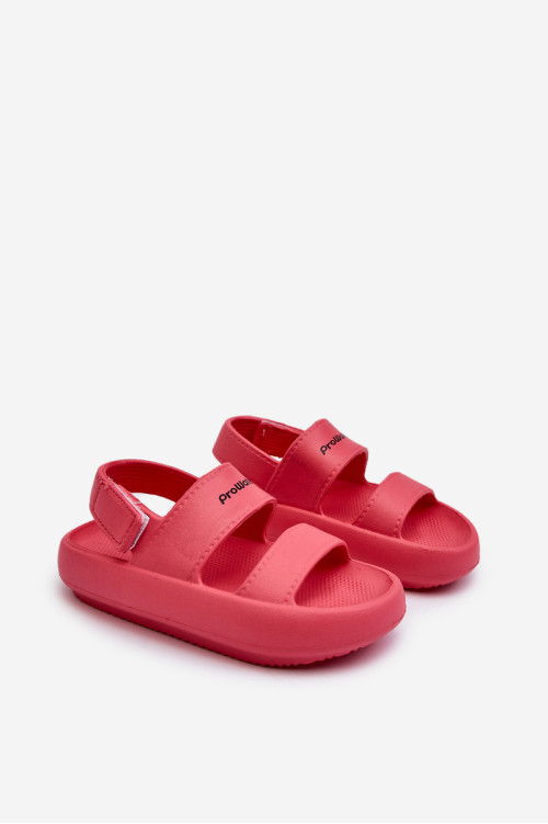 Šviesūs Velcro putplasčio sandalai ProWater PRO-24-05-02K Pink