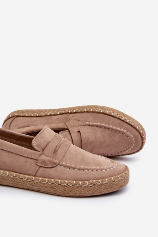 Vyriškos ekologiškos zomšos espadrilės Big Star NN174049 smėlio spalvos 2