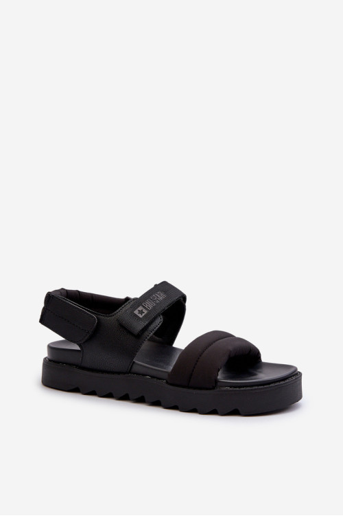 Moteriški sandalai ant Big Star platformos NN274750 juodi