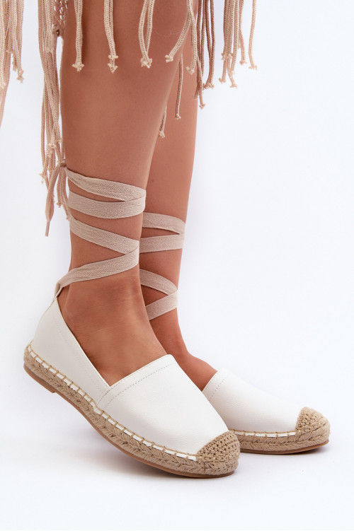 Surištos Eco Odinės Espadrilės Baltos Ismann