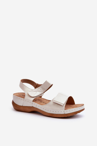 Patogūs moteriški Velcro sandalai, sidabriniai Iphiope 2