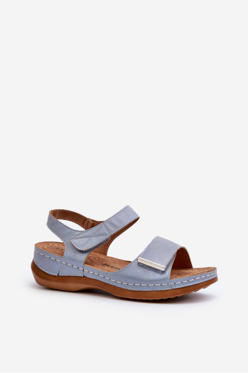 Patogūs moteriški Velcro sandalai, mėlyni Iphiope
