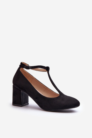 Juodi Raniyah Eco Suede kulnų siurbliai 2