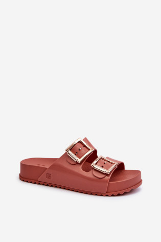 Moteriškos šlepetės su sagtimis ZAXY JJ285246 Dirty Pink 2