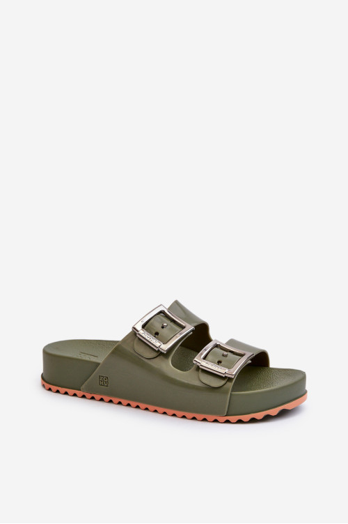 Moteriškos Smooth Slides ZAXY NN285057 Tamsiai žalia