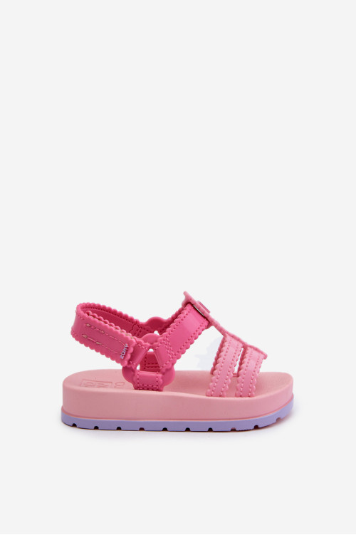 Vaikiškos kvepiančios Velcro basutės ZAXY LL385027 Rožinės spalvos