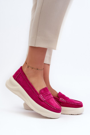 Zomšiniai moteriški mokasinai Fuchsia Filidia 2