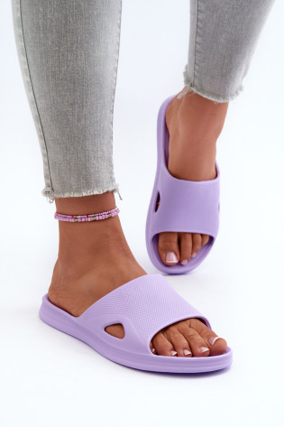 Klasikinės moteriškos šlepetės Violetinė Juniria