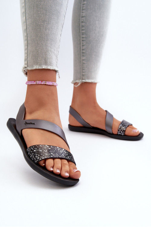 Moteriški sandalai 82429 Ipanema Vibe Sandal Fem juodos ir sidabrinės spalvos