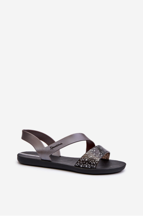 Moteriški sandalai 82429 Ipanema Vibe Sandal Fem juodos ir sidabrinės spalvos