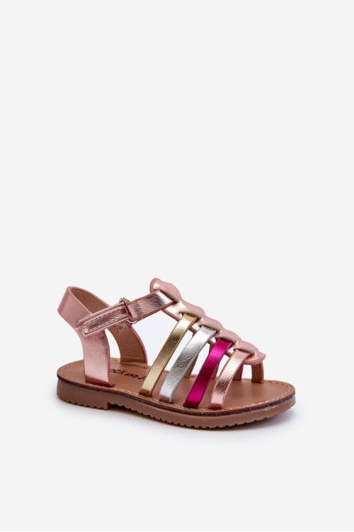 Vaikiški sandalai Gladiator Užsegami lipdukais, Multicolor Radovia