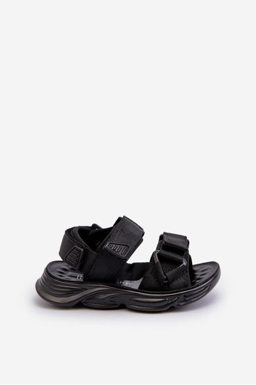 Vaikiškos basutės su Velcro užsegimu, Black Orretta