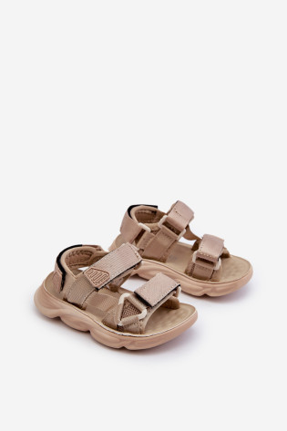 Vaikiškos basutės su Velcro užsegimu, Beige Orretta